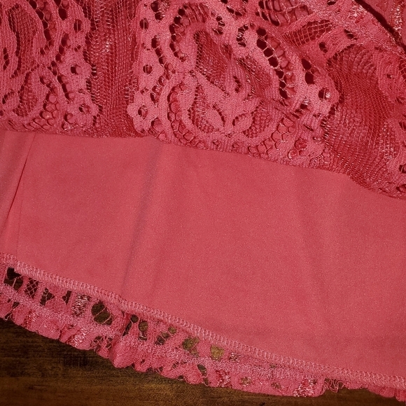 Maurices coral sleeveless lace dress Size 24 NEW - Picture 6 of 15
